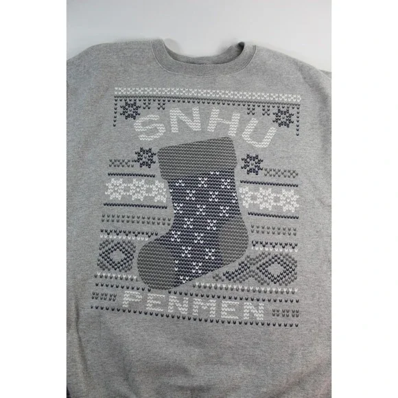 Vintage Y2K Champion Eco Fleece SNHU PENMEN Sweatshirt Size XL Gray Southern ECU - Picture 3 of 8